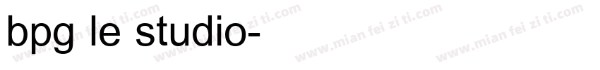 bpg le studio字体转换